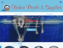 Tablet Screenshot of fisherpools.com